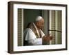 Pope John Xxiii Speaking from Balcony During Ecumenical Council-null-Framed Premium Photographic Print