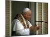 Pope John Xxiii Speaking from Balcony During Ecumenical Council-null-Mounted Premium Photographic Print