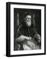 Pope Julius II (1443-1513)-Raphael-Framed Giclee Print