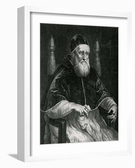 Pope Julius II (1443-1513)-Raphael-Framed Giclee Print