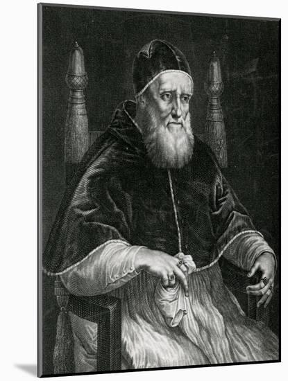 Pope Julius II (1443-1513)-Raphael-Mounted Giclee Print