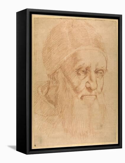 Pope Julius II, after a Cartoon by Raphael-Raphael-Framed Stretched Canvas