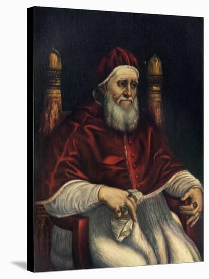 'Pope Julius II', c1512, (c1912)-Raphael-Stretched Canvas