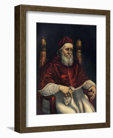 'Pope Julius II', c1512, (c1912)-Raphael-Framed Giclee Print