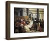 Pope Julius II Ordering Bramante, Michelangelo and Raphael to Construct the Vatican and St-Horace Vernet-Framed Art Print