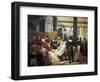 Pope Julius II Ordering Bramante, Michelangelo and Raphael to Construct the Vatican and St-Horace Vernet-Framed Art Print