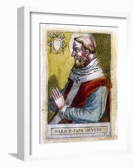 Pope Leo II-null-Framed Giclee Print