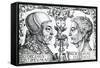 Pope Leo X (1475-1521) and Emperor Julian (330-363), 1513-null-Framed Stretched Canvas