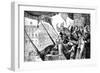 Pope Leo X Excommunicating Martin Luther as a Heretic, Rome, 1521-null-Framed Premium Giclee Print