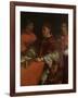 Pope Leo X with Two Cardinals, after Raphael-Giorgio Vasari-Framed Giclee Print