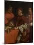 Pope Leo X with Two Cardinals, after Raphael-Giorgio Vasari-Mounted Giclee Print