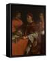 Pope Leo X with Two Cardinals, after Raphael-Giorgio Vasari-Framed Stretched Canvas