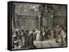 Pope Leo XIII (1810-1903) During an Audience at the Vatican.-null-Framed Stretched Canvas