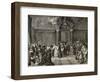 Pope Leo XIII (1810-1903) During an Audience at the Vatican.-null-Framed Premium Giclee Print