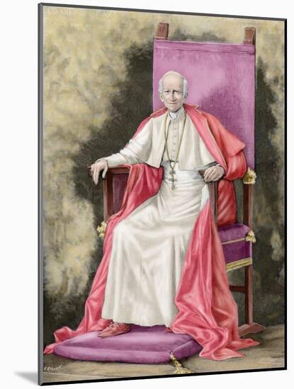 Pope Leo XIII (1810-1903)-Fortune Louis Meaulle-Mounted Giclee Print