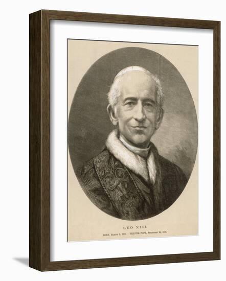 Pope Leo XIII (Gioacchino Vincenzo Raffaelle Luigi Pecci) at the Time of His Death-null-Framed Photographic Print