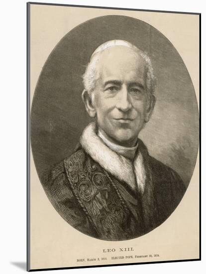 Pope Leo XIII (Gioacchino Vincenzo Raffaelle Luigi Pecci) at the Time of His Death-null-Mounted Photographic Print