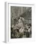 Pope Leo XIII Giving a Blessing Urbi Et Orbi, after the Pontifical Mass from the Gestatorial Chair.-null-Framed Giclee Print