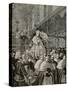 Pope Leo XIII Giving a Blessing Urbi Et Orbi, after the Pontifical Mass from the Gestatorial Chair.-null-Stretched Canvas