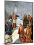 Pope Leo XIII Receiving the Last Rites on His Deathbed, 1903-null-Mounted Giclee Print