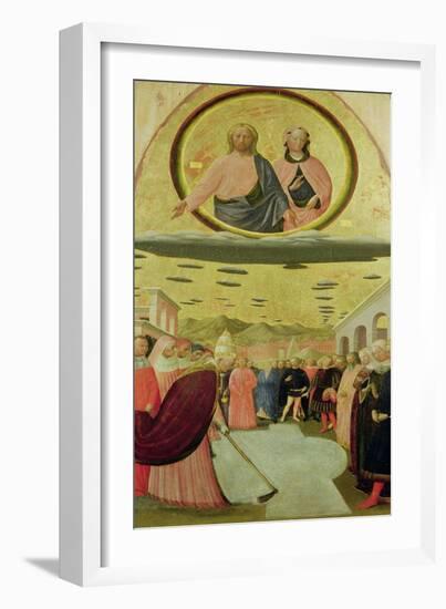 Pope Liberius Founding the Basilica of Santa Maria Della Neve-Tommaso Masolino Da Panicale-Framed Giclee Print