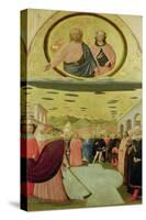 Pope Liberius Founding the Basilica of Santa Maria Della Neve-Tommaso Masolino Da Panicale-Stretched Canvas