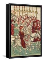 Pope Martin V Rides Out from Constance-Joerg The Elder Breu-Framed Stretched Canvas