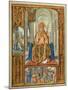 Pope, miniature painting in the Grimani Breviary, a Flemish illuminated manuscript. 1520. Venice.-multiple-Mounted Art Print
