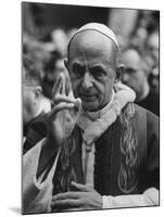 Pope Paul Vi, Officiating at Ash Wednesday Service in Santa Sabina Church-Carlo Bavagnoli-Mounted Premium Photographic Print