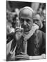 Pope Paul Vi, Officiating at Ash Wednesday Service in Santa Sabina Church-Carlo Bavagnoli-Mounted Premium Photographic Print