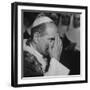 Pope Paul Vi, Officiating at Ash Wednesday Service in Santa Sabina Church-Carlo Bavagnoli-Framed Photographic Print