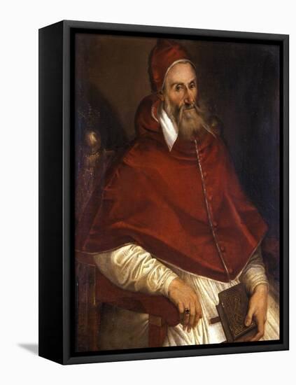 Pope Pius Iv, 1586-1600-Bartolomeo Passarotti-Framed Stretched Canvas