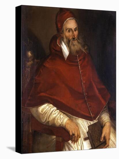 Pope Pius Iv, 1586-1600-Bartolomeo Passarotti-Stretched Canvas