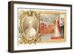 Pope Pius IX Opening the First Vatican Council, 1869-null-Framed Giclee Print