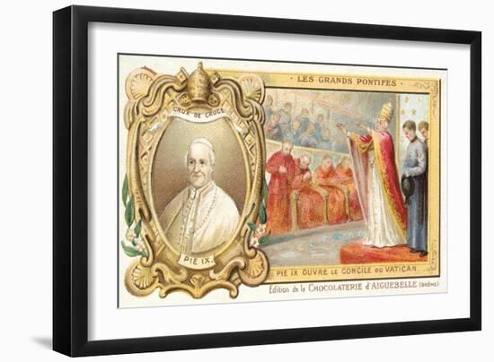 Pope Pius IX Opening the First Vatican Council, 1869-null-Framed Giclee Print