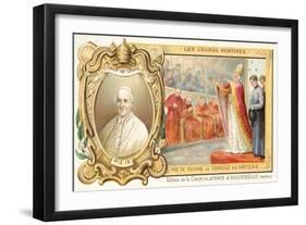 Pope Pius IX Opening the First Vatican Council, 1869-null-Framed Giclee Print