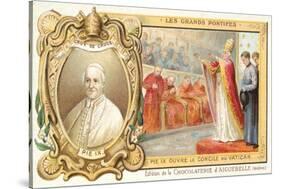 Pope Pius IX Opening the First Vatican Council, 1869-null-Stretched Canvas