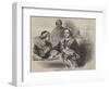 Pope Pius the Ninth, Cardinal Gizzi, and the Bishop of Imola-null-Framed Premium Giclee Print