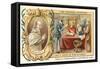 Pope Pius V in His Library, 16th Century-null-Framed Stretched Canvas
