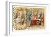 Pope Pius V in His Library, 16th Century-null-Framed Giclee Print