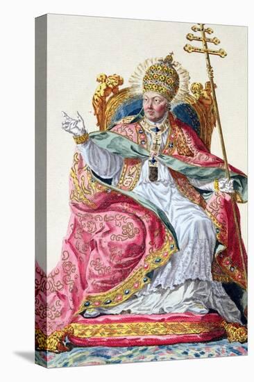 Pope Pius VI from 'Receuil des Estampes, Representant Les Rangs et Les Dignites-Pierre Duflos-Stretched Canvas