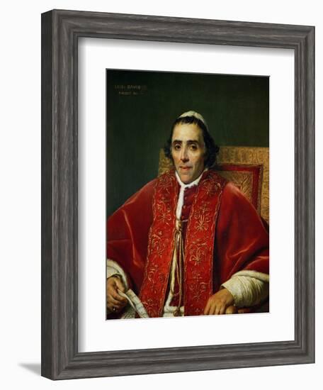 Pope Pius VII (1742-1823)-Jacques-Louis David-Framed Giclee Print