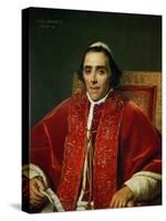Pope Pius VII (1742-1823)-Jacques-Louis David-Stretched Canvas
