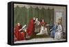 Pope Pius VII Delivering Agreement Reached Between Holy See and French Government-null-Framed Stretched Canvas