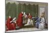 Pope Pius VII Delivering Agreement Reached Between Holy See and French Government-null-Mounted Giclee Print