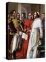 Pope Pius Vii, Prisoner at the Castle of Fontainebleau, Consented to Sign, on 25/01/1813, the Conco-Tancredi Scarpelli-Stretched Canvas
