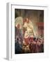 Pope Pius VIII in St. Peter's on the Sedia Gestatoria-Horace Vernet-Framed Giclee Print