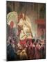 Pope Pius VIII in St. Peter's on the Sedia Gestatoria-Horace Vernet-Mounted Giclee Print