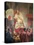 Pope Pius VIII in St. Peter's on the Sedia Gestatoria-Horace Vernet-Stretched Canvas