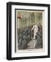 Pope Pius X (Giuseppe Sarto) Pope and Saint Receiving Pilgrims from Lombardy at the Vatican-Achille Beltrame-Framed Photographic Print